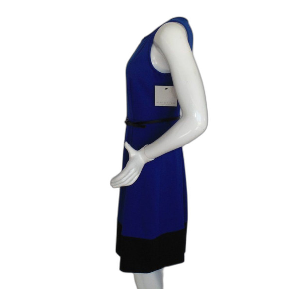 new MARC NEW YORK Dress, 8, Blue/Black, Sleeveless, Belt, Wide neck - Picture 9 of 15